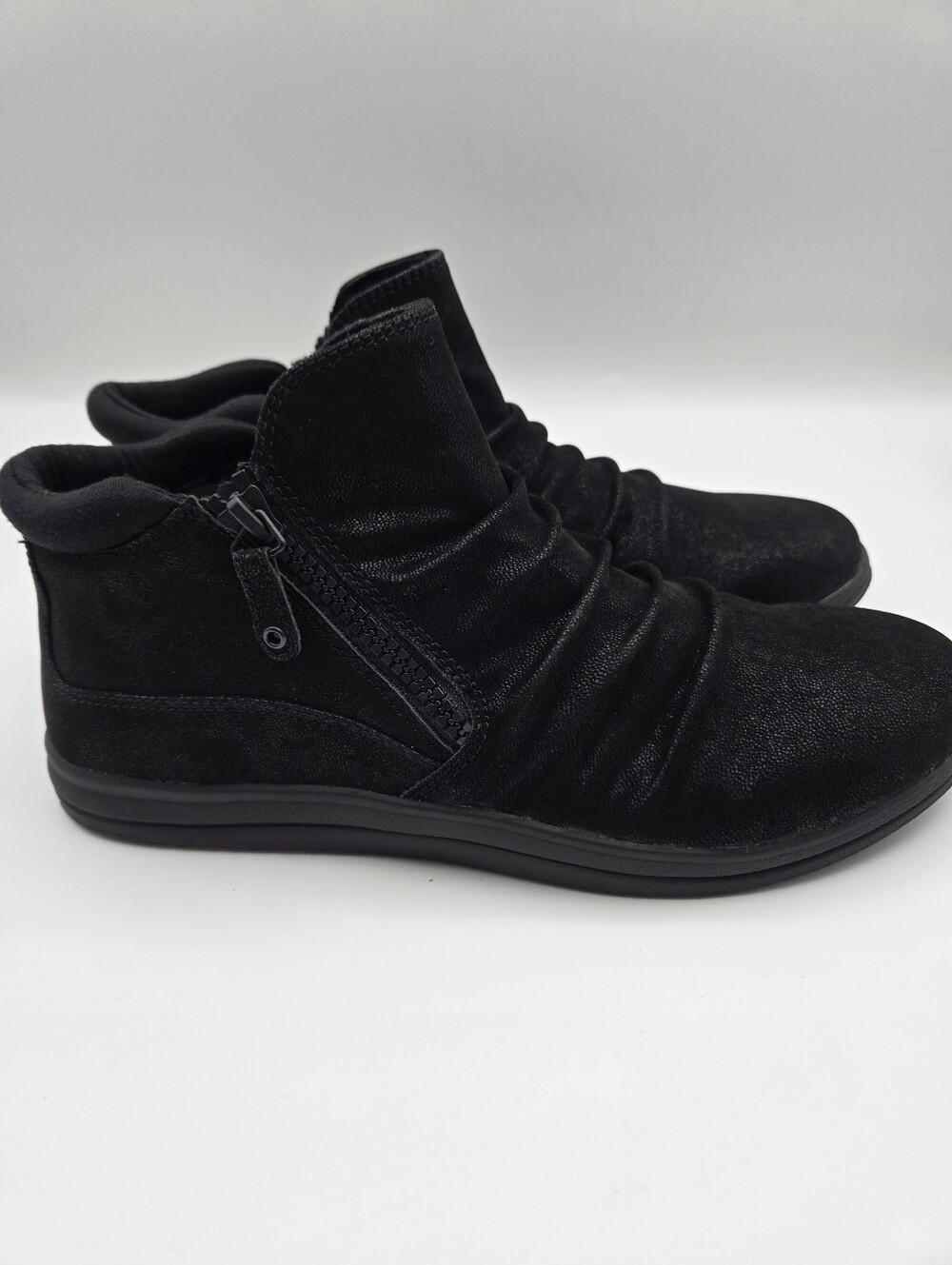 NEW Clarks Breeze Path Black Side Zip Ankle Booties Boots Shoes Womens Size 8 - Picture 6 of 14